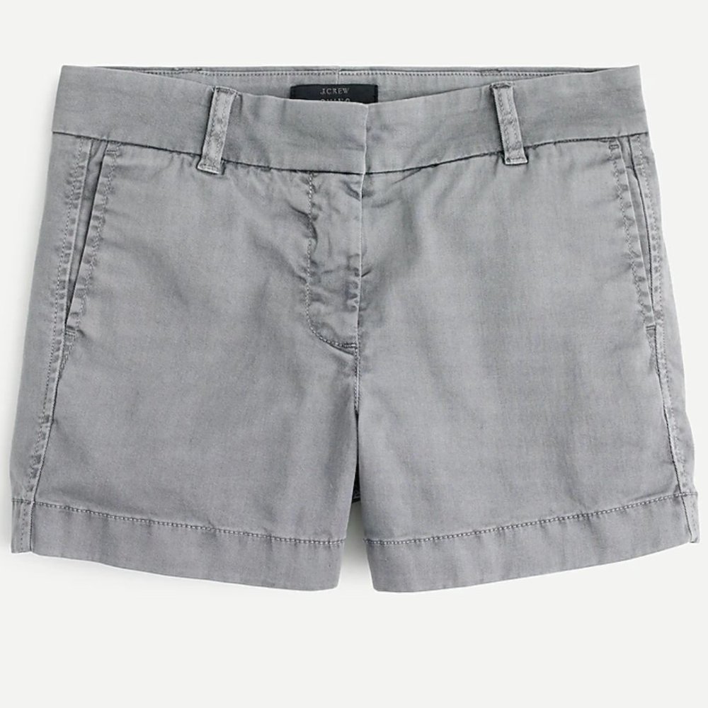 Jcrew grey 4 inch chino shorts
